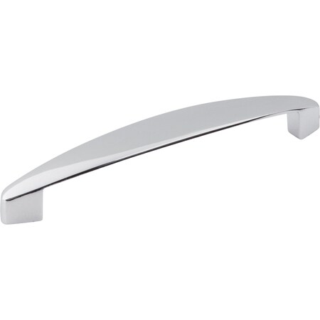 Elements 128 mm Center-to-Center Polished Chrome Asymmetrical Belfast Cabinet Pull 308-128PC